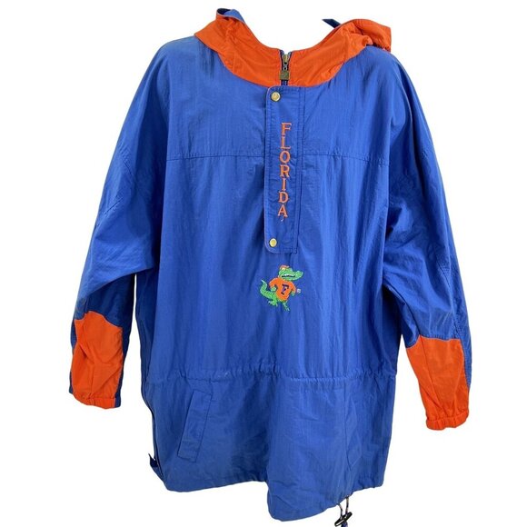 Vintage Florida Gators Mens XL Pullover Team Windbreaker Jacket Embroidered Logo